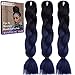 Emmet Jumbo Braids 60+ Colors Kanekalon Synthetic Box Braids African Hair Extension 100g/pcs, Hair Care Ebook Included (24
