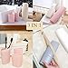 Ftand Toothbrush Case Holder Travel 3 in 1：1 Holder and 2 Cups，with 5 Toothbrush Covers