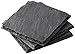 Square Slate Coasters by EMEMO® - Set of 4 Unique 4