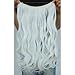 Curly Hair Extensions Hairpieces 20inch Synthetic Ladies Girls Invisible Wire Wavy Halo Secret Extension Pieces (1001#)