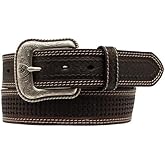 ARIAT Western Belt Mens 1 1/2" Underlay Basketweave 36 Brown A1035802