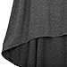 KMG Kimloog Women Halter Backless Sleeveless Irregular Casual Short Mini Dresses Party Beach Sundress (L, Gray)