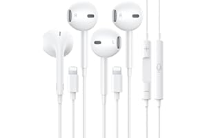 GALAWELLY 2 Pack for iPhone Headphones Wired Earbuds Earphones Built-in Microphone & Volume Control Nosie Reduction Headsets Compatible with iPhone 14/13/12/11/XR/XS/X/8/7/SE/Pro/Pro Max, Support All iOS System