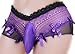 Sissy Pouch Panties Crossdress Men's lace Hipster Bikini Male Briefs Sexy for Men (M, Purple)