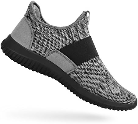 Mens Tennis Shoes Slip On Running Gym Shoes Laceless Knitted Workout Fashion Sneakers