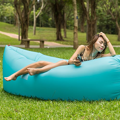 Moran Inflatable Lounger Air Mattresses Quick Open Hangout as Lounge