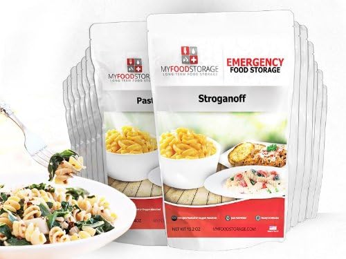 My Food Storage 72 Hour Emergency Food Storage Kit - 72 Hour Survival Kit - 2 Person 72 Hour Kit -  25 Year Shelf Life - Just Add Water - Fast, Easy and Delicious