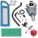 Butom LA125 Carburetor for John Deere LA115 LA105 D110 Lawn Riding Mower Briggs & Stratton intek MIA12509 MIA11474 GY20573 w/Air Fuel Filter Spark Plug