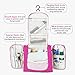 Hanging Toiletry Bag Travel Cosmetic Kit - Large Essentials Organizer - Sturdy Hook Makeup bag - Heavy Duty Waterproof for Men and Womens (Rose Pink)