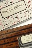 Rubber Stamps Numbers & Symbols (26 stamps) Cavallini & Co.