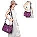 Vbiger Messenger Bag Handbags For Women Water Resistant Nylon Fabric Shoulder Bag (Purple)
