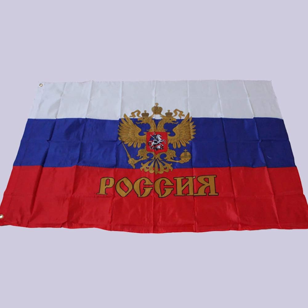 Hongma Russian President Flag 3x5 Foot Don't Tread On Me Gadsden Flag Vivid Color and UV Fade Resistant Canvas Header and Double Stitched