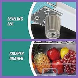 WANAI Compact Refrigerator 3.2 Cu.Ft Classic Retro