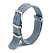 CIVO Watch Bands Premium Ballistic Nylon Watch Strap Stainless Steel Buckle (Smoke Grey, 22mm)