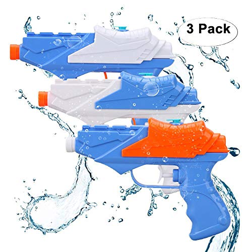Sotodik 3PCS Water Guns Super Soaker Gun Large Capacity Summer Beach Toys Water Pistol for Kids Best Swimming Beach Games