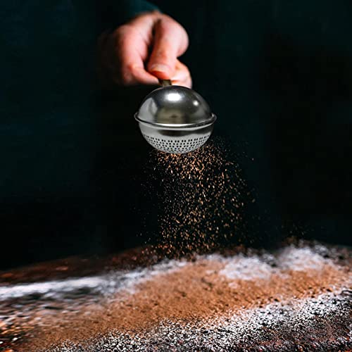 HULISEN 3 Cup Flour Sifter, Pastry Scraper and Flour Duster, Stainless Steel Dough Cutter