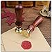Unique Vintage Sealing Wax Stamp Kit with Spoon Wax Seal Wooden Stamp Initial Letters HP of Stamp Retro Stamps Maker Gift Box Set Halloween Christmas Birthday Gift for Kids or Friends