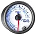 GlowShift White 7 Color Narrowband Air/Fuel Ratio AFR Gauge - Lean, Optimal & Rich Readings - White Dial - Clear Lens - 2-1/16