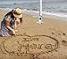 Jwxstore Beach Umbrella Sand Anchor, Heavy Duty Metal Beach Umbrella Holder-Stands-Sand Grass Auger, Sand Anchor, One Size Fits All, Safe Stand for Strong Winds