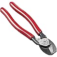 Klein Tools 63215 Cable Cutter, Made in USA, High-Leverage 6.5-Inch Compact, Forged From US Made Steel, Ideal for Cutting Alu