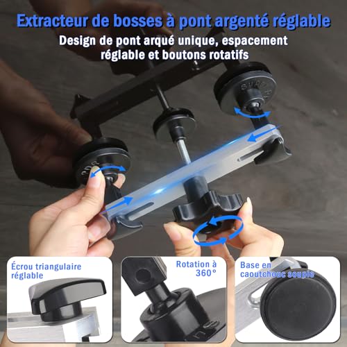 PDR TOOLS Car Paintless Dent Repair Kit - Body Dent Repair Tools with Hammer Puller, Suction Cups & Accessories, Body Repair Kit for Metal Surfaces