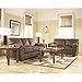 Signature Design by Ashley - Theo Faux Marble Occasional Table Set - Includes Cocktail Table & 2 End Tables, Warm Brown