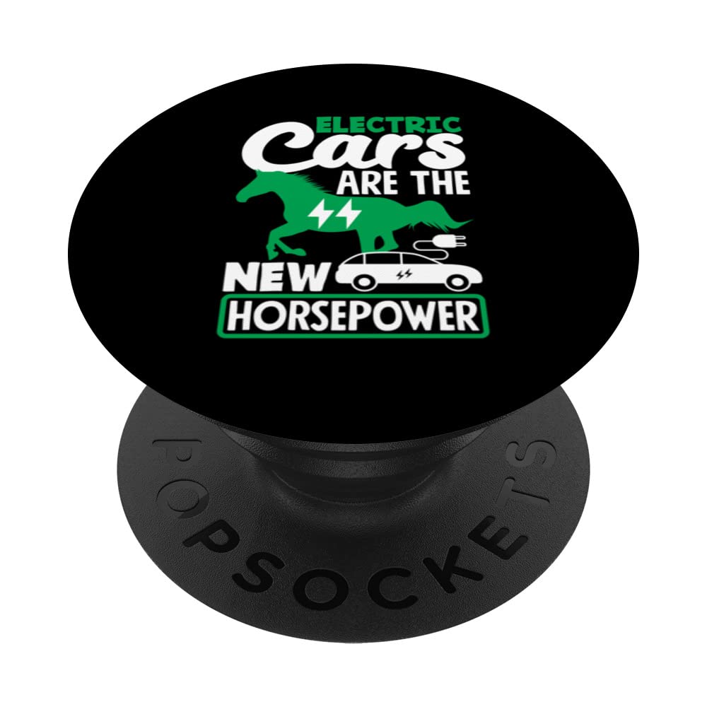 Electricity Cars are the new Horsepower Electric Vehicle EV PopSockets Swappable PopGrip