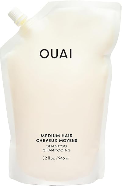 OUAI Medium Shampoo Refill Hydrating Sulfate Free 946ml Keratin Kumquat