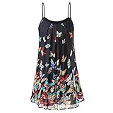FEITONG Women's Casual Sleeveless Chiffon Boho