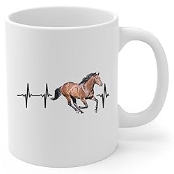 Cleveland Bay Horse Heartbeat Lifeline Coffee Mug