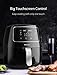 Air Fryer XL, Willsence Air Fryers 3.7-Quart 10-in-1 Intelligent Electric Oilless Hot Air-Fryer, Cooker with Cookbook and 50 Online Recipes, Touch Screen Control, Dishwasher Safe, Metal Inner Housing
