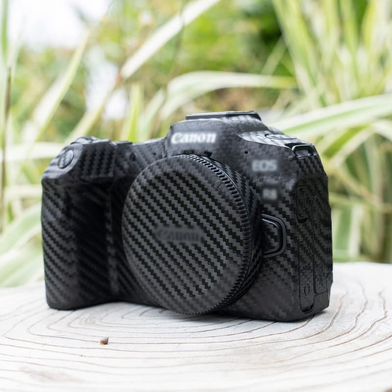 JJC Anti-scratch Protection Sticker Compatible with Canon EOS R8 Mirrorless Camera, Non-slip Carbon Fiber Pattern Cover Camera Protective Film