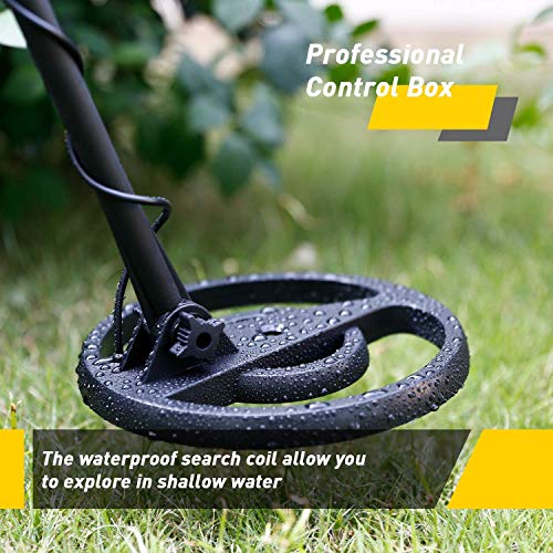 INTEY Metal Detector with Impermeable Search Coil, High Precision, LCD