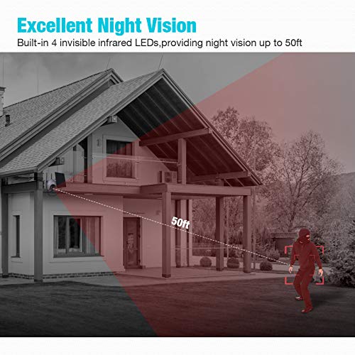 Conico Solar Powered Security Camera with 360° View 1080P Pan/Tilt