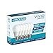 Vivid Lighting LED Bulbs, 60 Watt Replacement, 8W, 800 Lumens, 6 Pack, Soft White (2700K), Non-Dimmable
