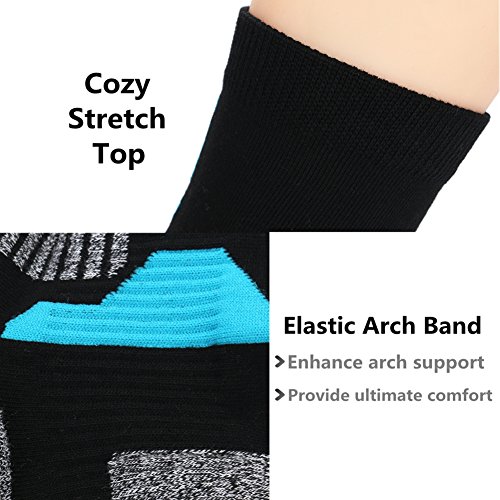 Copper Infused Athletic Ankle Socks for Men and Women Moisture Wicking