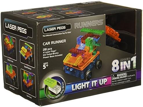 Laser Pegs 8-in-1 Car Runner Building Set