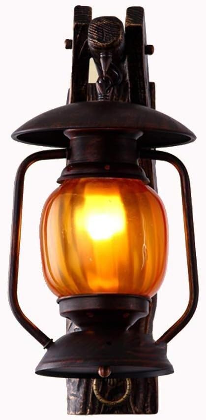 Lámpara de pared Retro de Madera sólida LED Antiguo Industrial de