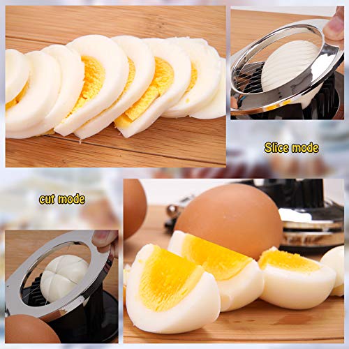 Egg Slicer, Stainless Steel Wire Egg Cutter Hard Boil Eggs Slicer for
