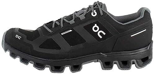On-Running Mens Cloudventure Waterproof Black/Graphit Trail Runner