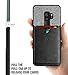 Galaxy S9 Plus Credit Card Case, Poetic Nubuck [Credit Card Slot][Pull-Tab] Credit Card ID Slot Case - Stylish Thin TPU + Premium Leather Back Case for Samsung Galaxy S9 Plus Black