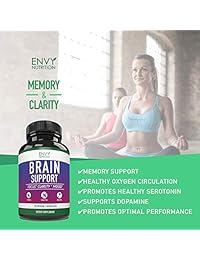 Brain Support Supplement Formula - Booster Memory, Clarity Serotonin Levels, and Mood & Focus...