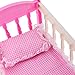 Prettyia Princess Cradle Bed Furniture for 9-11inch Reborn Girl Baby Doll Kids Pretend Play Toy Birthday Gift