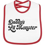 Monster's Lil Bib: Infant Rabbit Skins Contrast Trim Bib