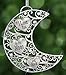 Filigree Moon Christmas Ornament - I Love You to The Moon and Back - Engraved Words in Heart Shape with Crystal Jeweled Accents - Red Gift Bag Included - 4