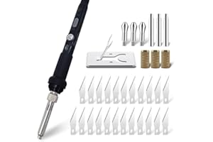 Afantti 31 Pieces Hot Knife Electric Cutter Tool | Temperature Adjustable | for Foam Plastic Fabric Rope Cutting