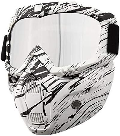 Pageantry Motorcycle Helmet Motocross Goggles Anti-fog Dirt Bike Goggles Anti-UV Adjustable Motorcycle for Skiing Anti-Slip Cycling Riding Mask