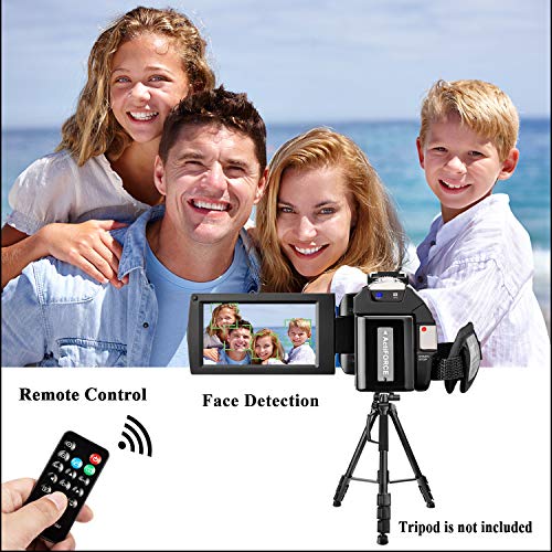 Video Camera Camcorder with Remote Control, Aasonida YouTube Camera