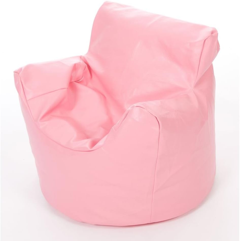 PVC Faux Leather Kids Funzee Bean Bag Pink Amazon.co.uk Kitchen & Home