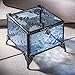 J Devlin - Blue Stained Glass Box Decorative Keepsake Jewelry Display - Box 837